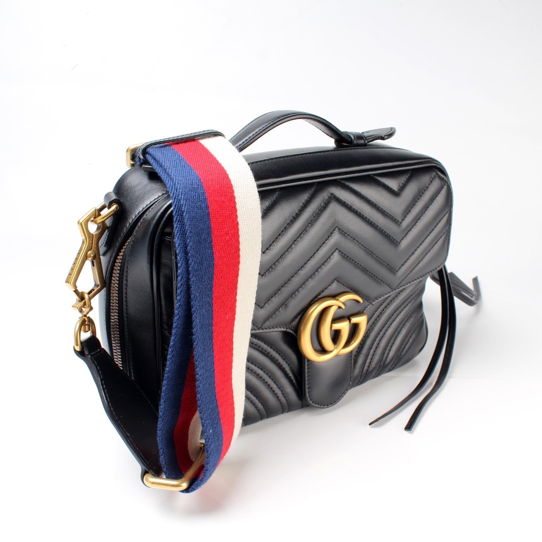 Gucci GG Marmont Small Top Handle Travel Bag