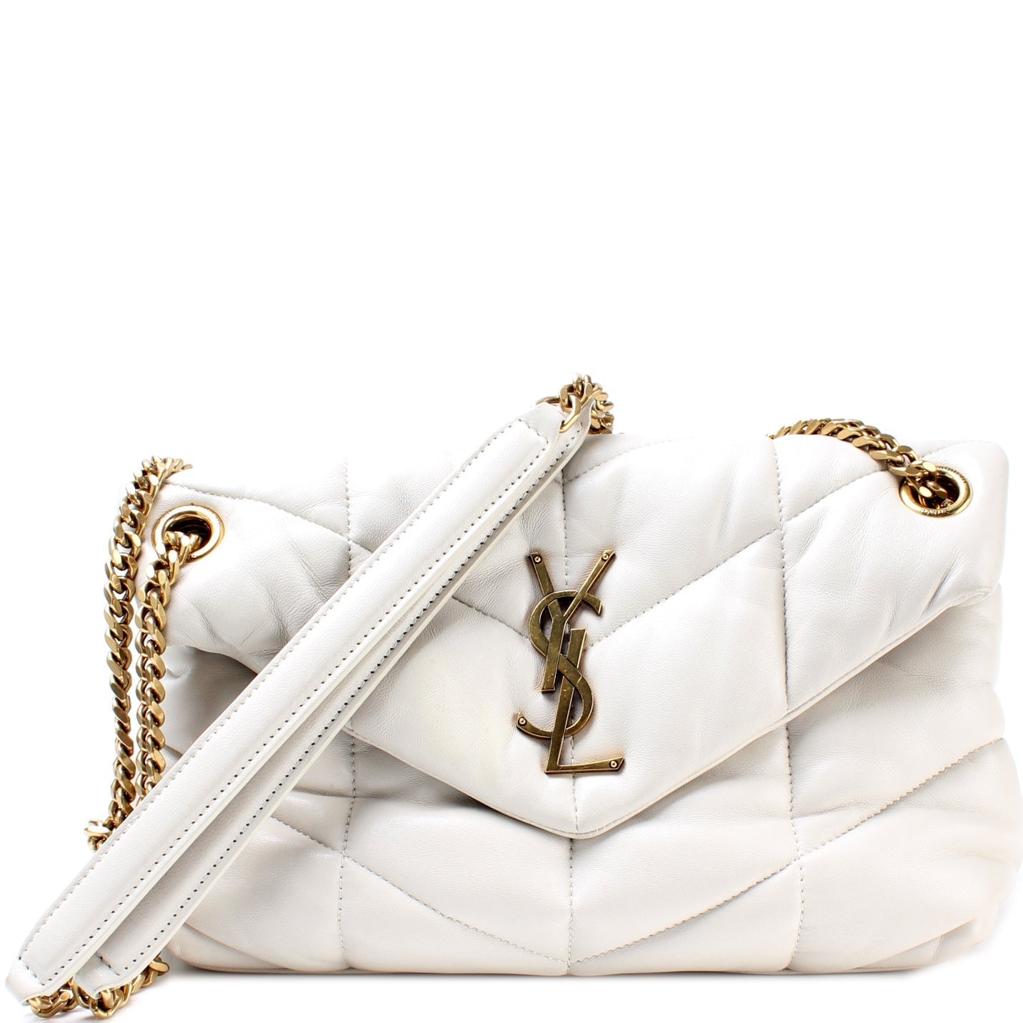 YSL Saint Laurent Puffer Bag Lambskin Quilted Small Travel Bag Small Lambskin 577478