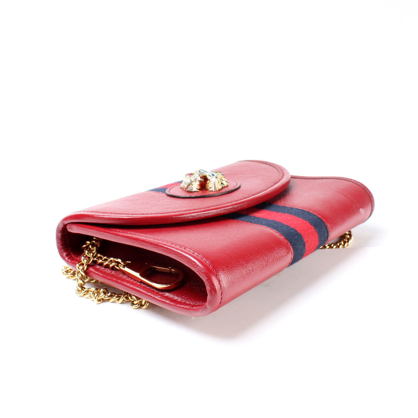 Gucci Rajah Web Bag Leather Mini Travel Bag