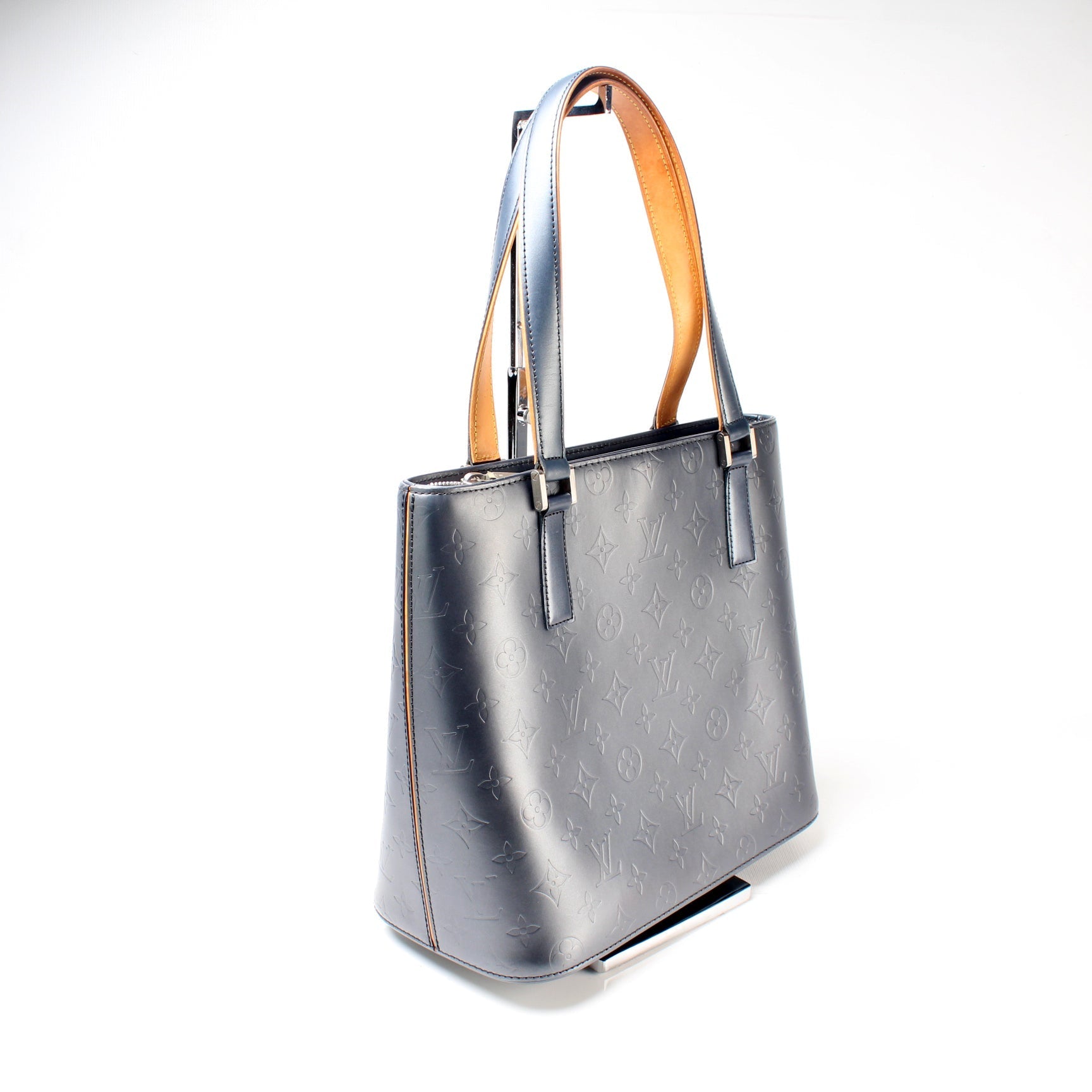 Louis Vuitton Stockton Mat Monogram Leather Handbag Leather 2