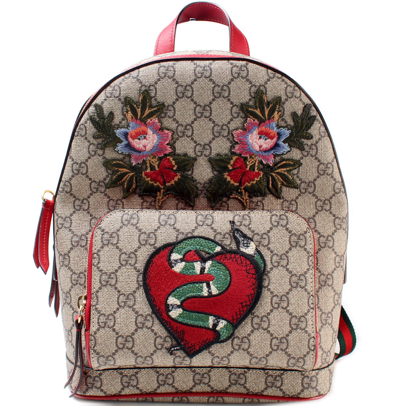 Gucci GG Supreme Embroidered Backpack