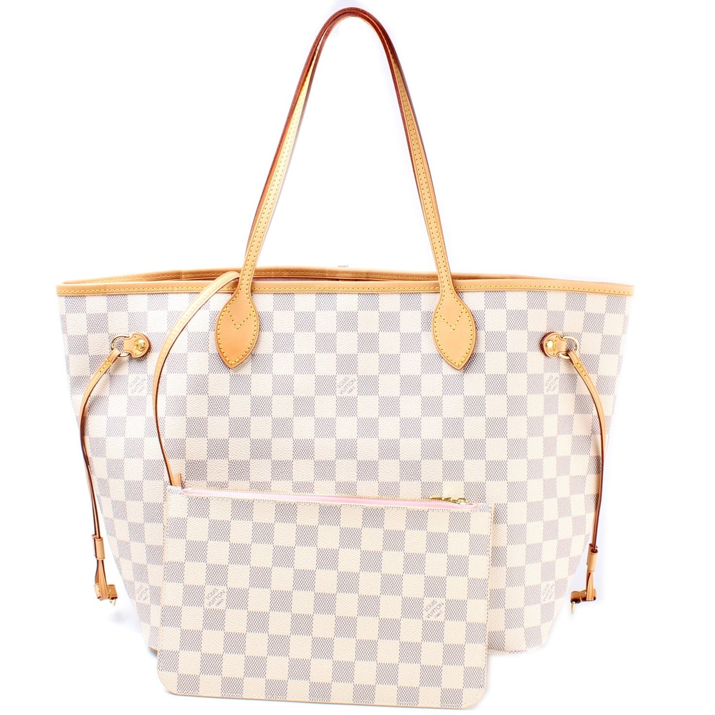 Louis Vuitton Neverfull MM W Azur Damier Wallet Case Azur 10
