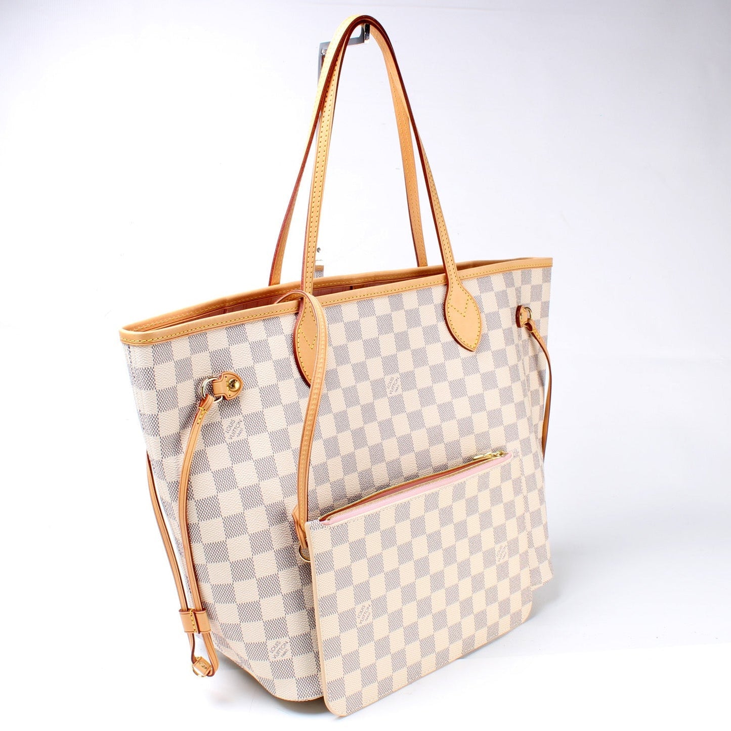 Louis Vuitton Neverfull MM W Azur Damier Wallet Case Azur 10