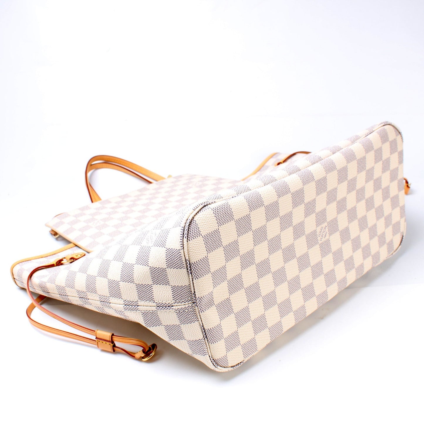 Louis Vuitton Neverfull MM W Azur Damier Wallet Case Azur 10