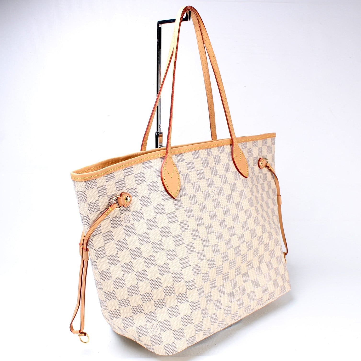 Louis Vuitton Neverfull MM Azur Damier Tote Bag Azur 78