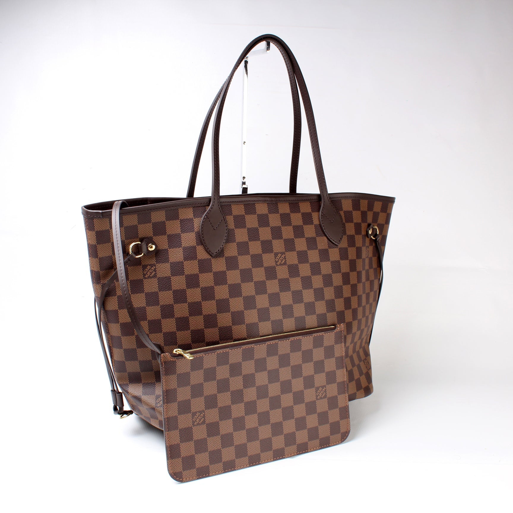 Louis Vuitton Neverfull w MM Ebene Damier Wallet Case Ebene 4