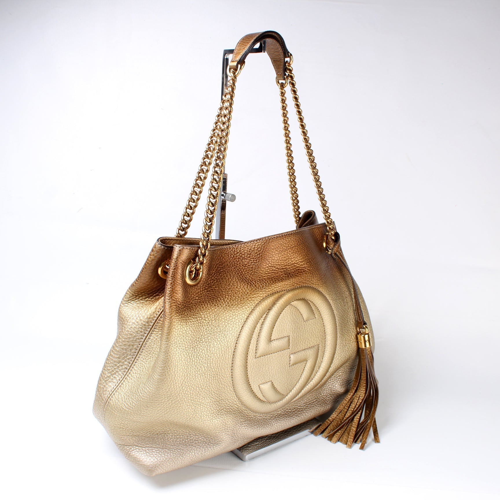 Gucci Soho Leather Medium Shoulder Bag Medium 24