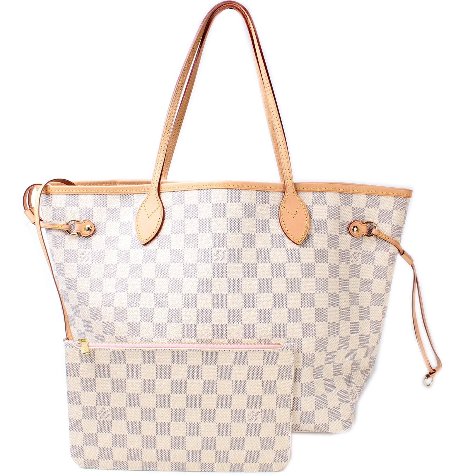 Louis Vuitton Neverfull MM Azur Damier Wallet Case Azur 2