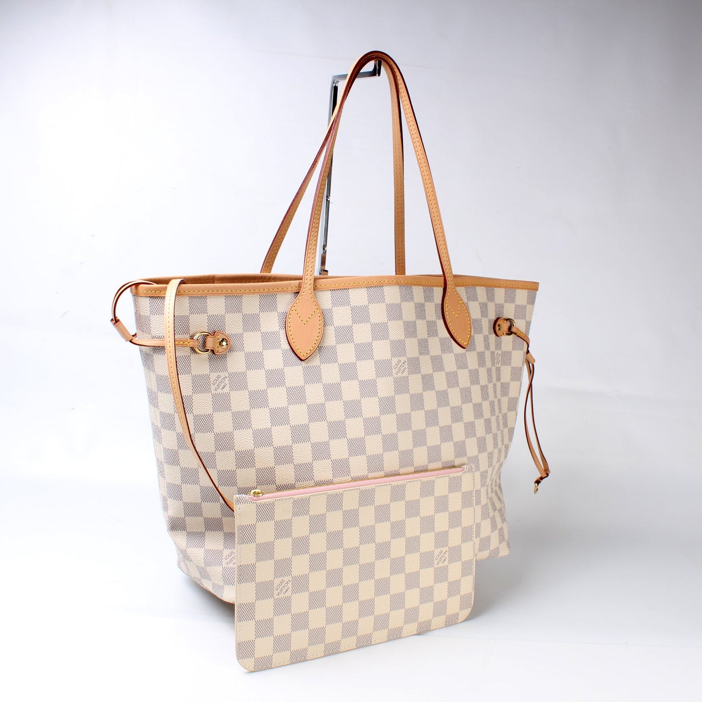 Louis Vuitton Neverfull MM Azur Damier Wallet Case Azur 2