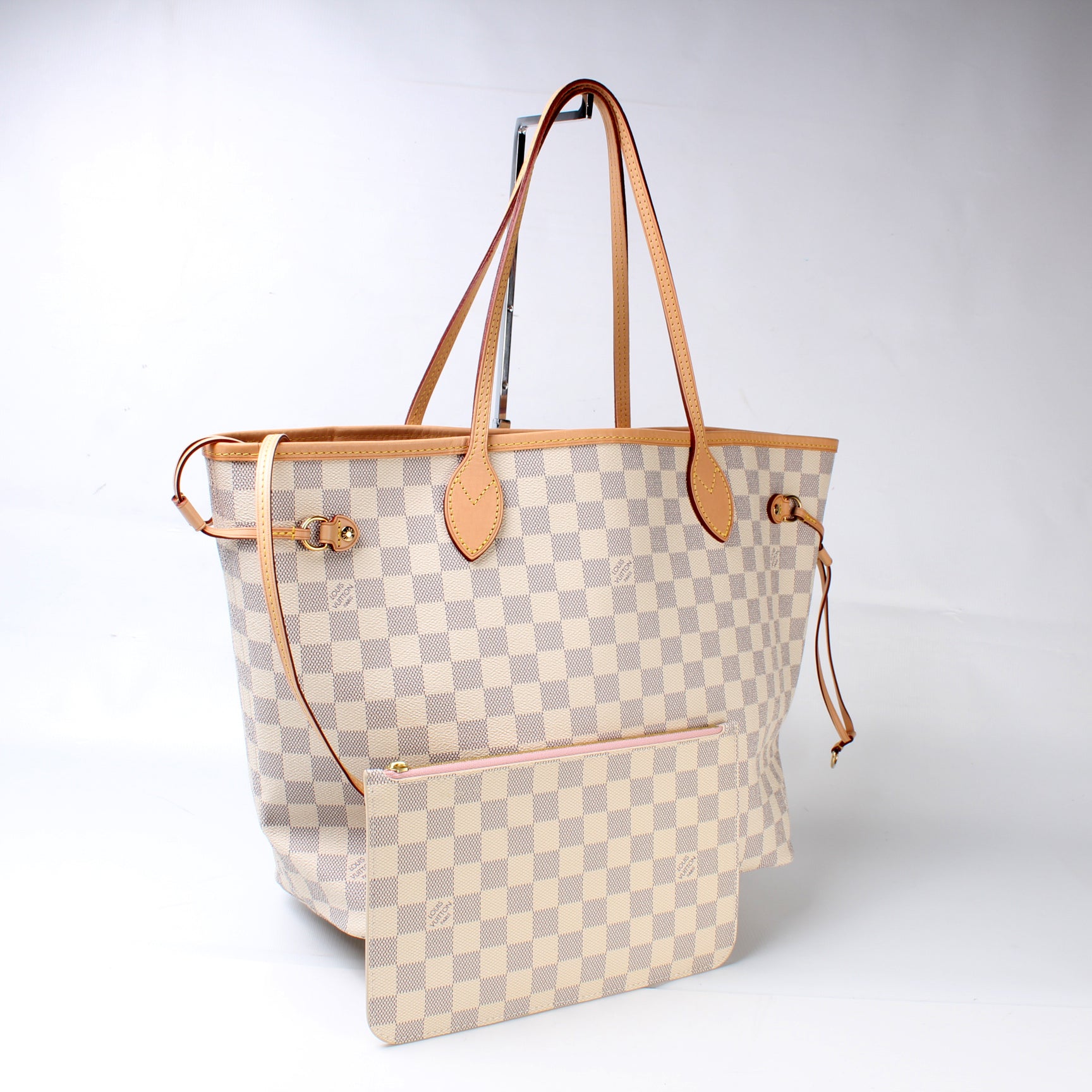 Louis Vuitton Neverfull MM Azur Damier Wallet Case Azur 2