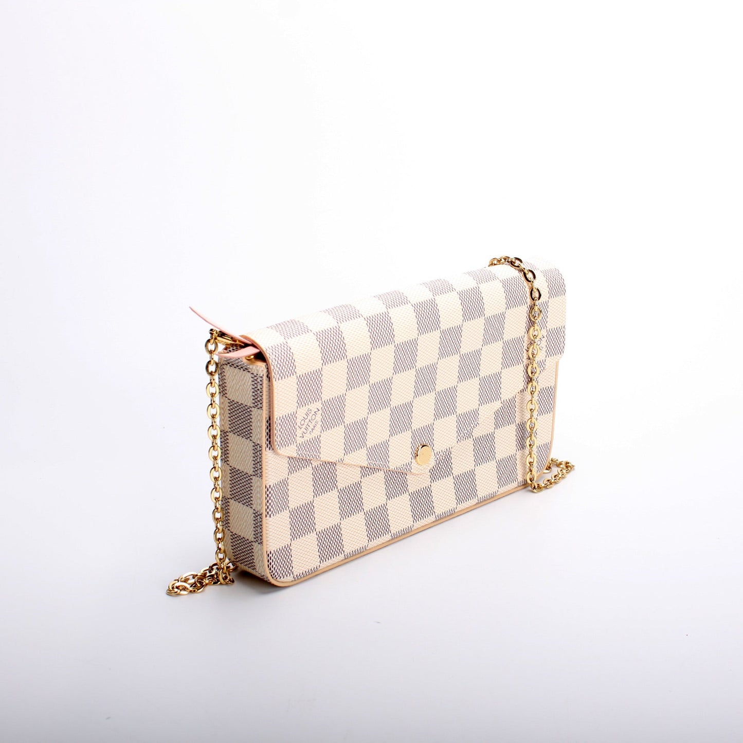 Louis Vuitton Pochette Felicie Azur Damier Clutch Bag Azur 4