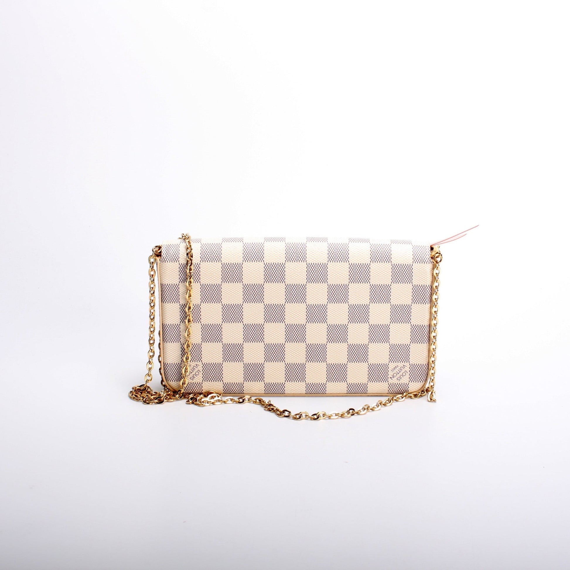 Louis Vuitton Pochette Felicie Azur Damier Clutch Bag Azur 4