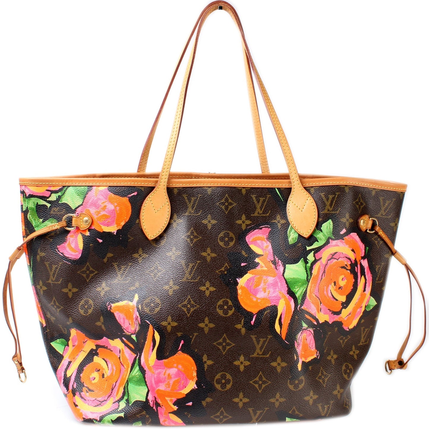 Louis Vuitton Neverfull MM Roses Monogram Tote Bag