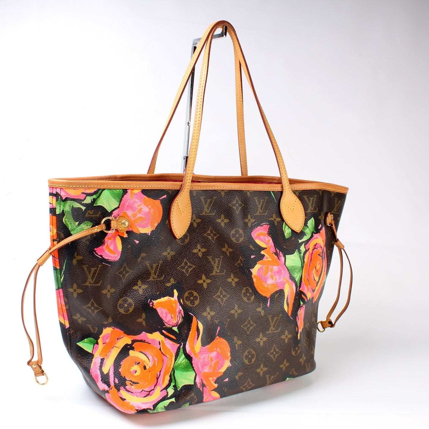 Louis Vuitton Neverfull MM Roses Monogram Tote Bag