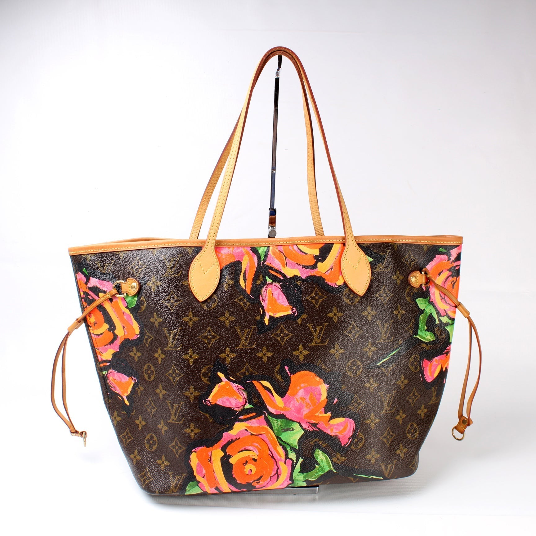 Louis Vuitton Neverfull MM Roses Monogram Tote Bag