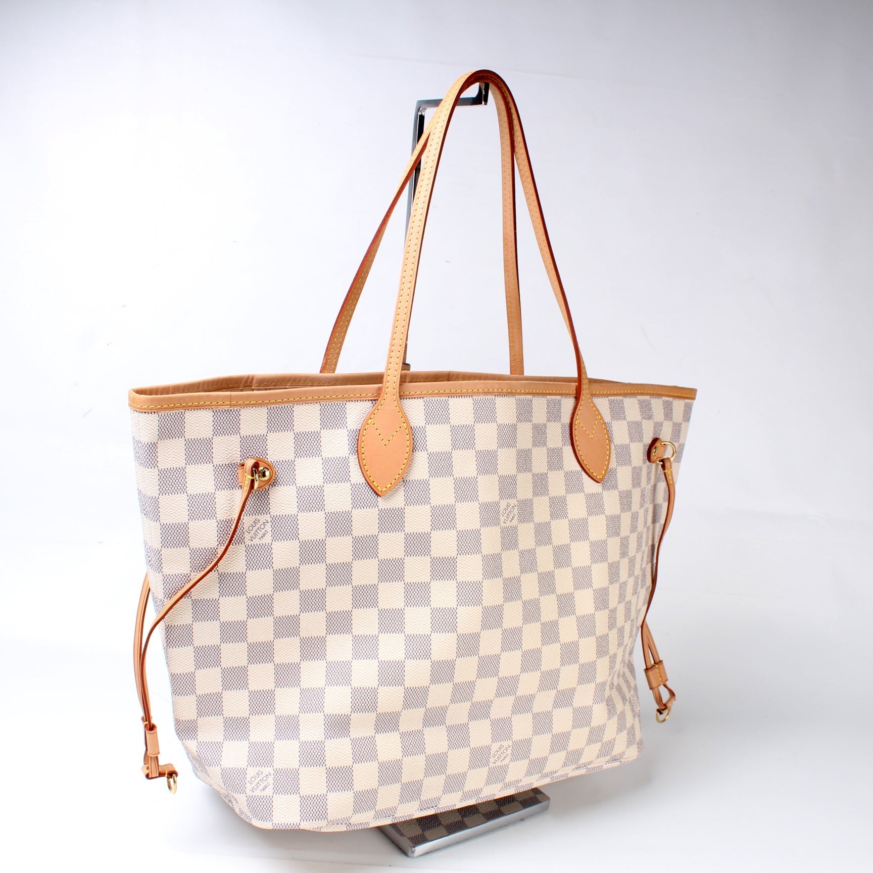 Louis Vuitton Neverfull MM Azur Damier Tote Bag Azur 79