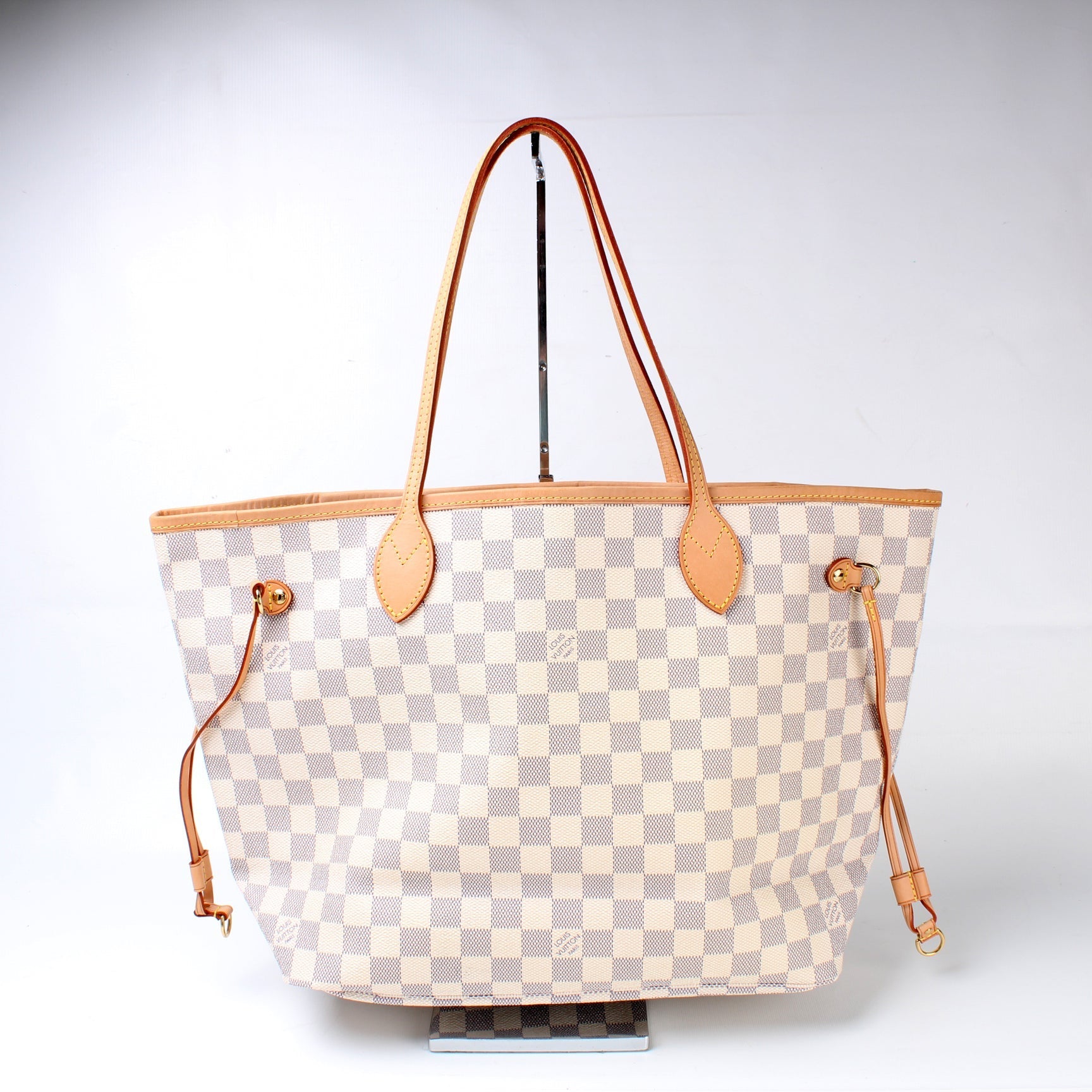 Louis Vuitton Neverfull MM Azur Damier Tote Bag Azur 79