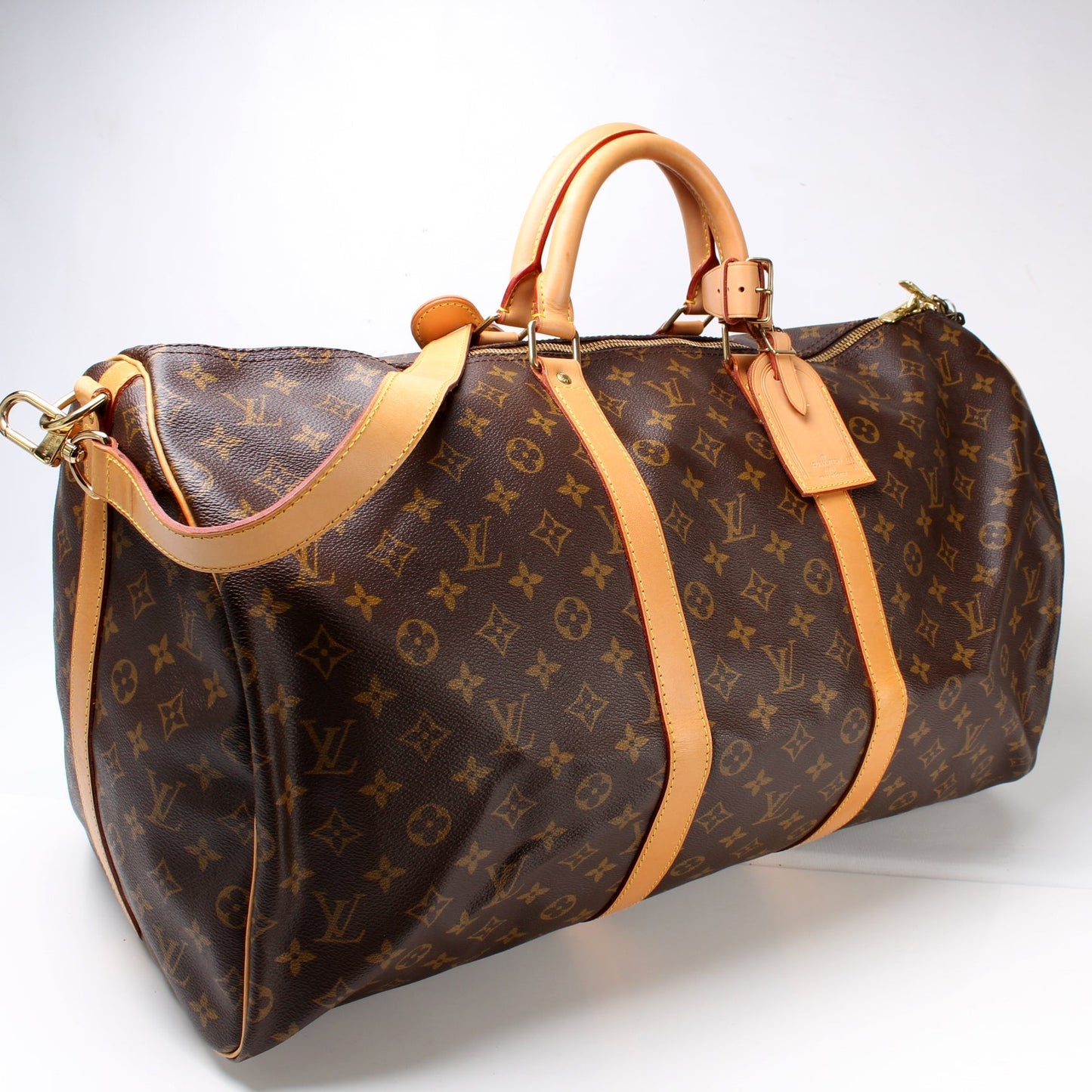Louis Vuitton Keepall 55 Bandouliere Monogram Travel Bag Monogram 28