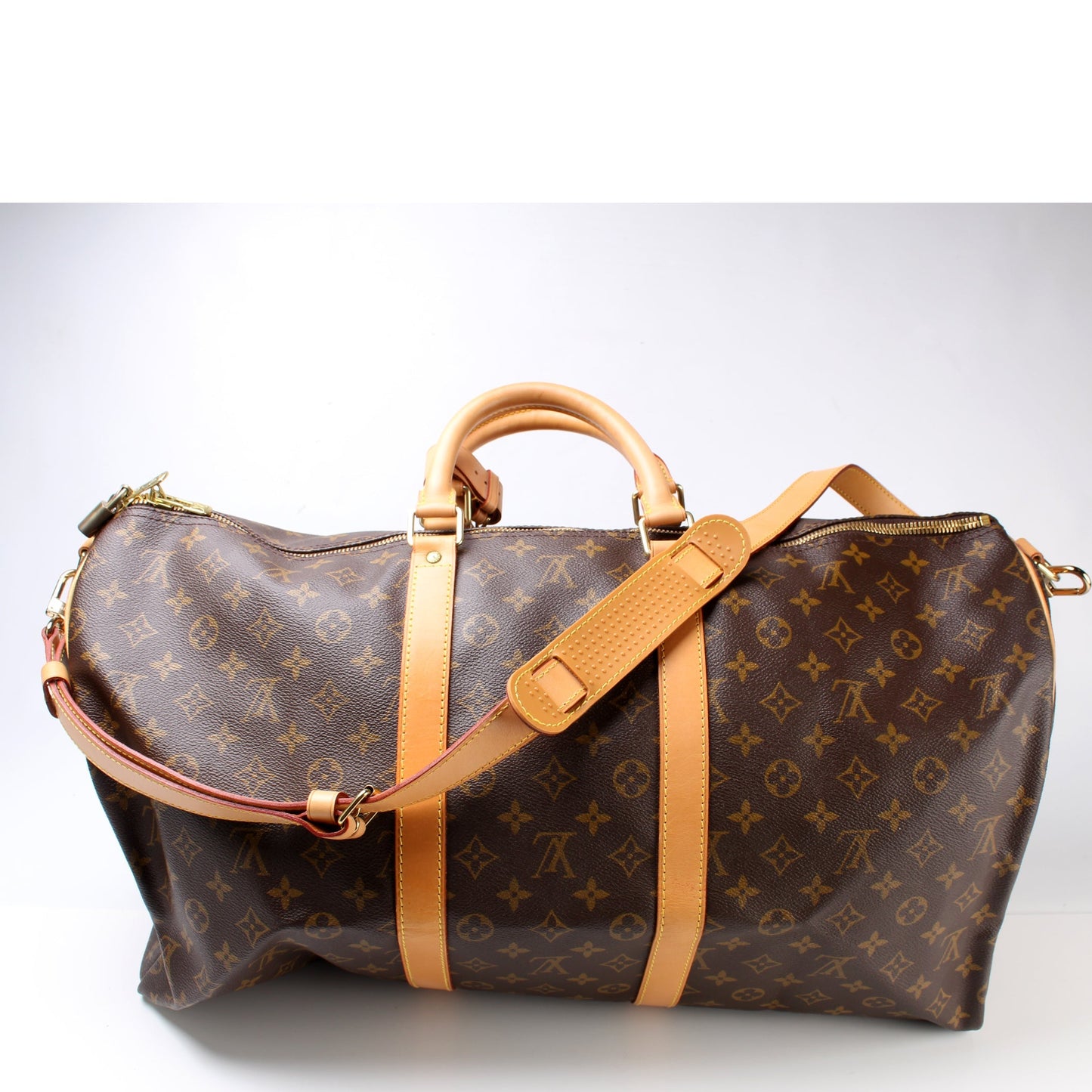 Louis Vuitton Keepall 55 Bandouliere Monogram Travel Bag Monogram 28
