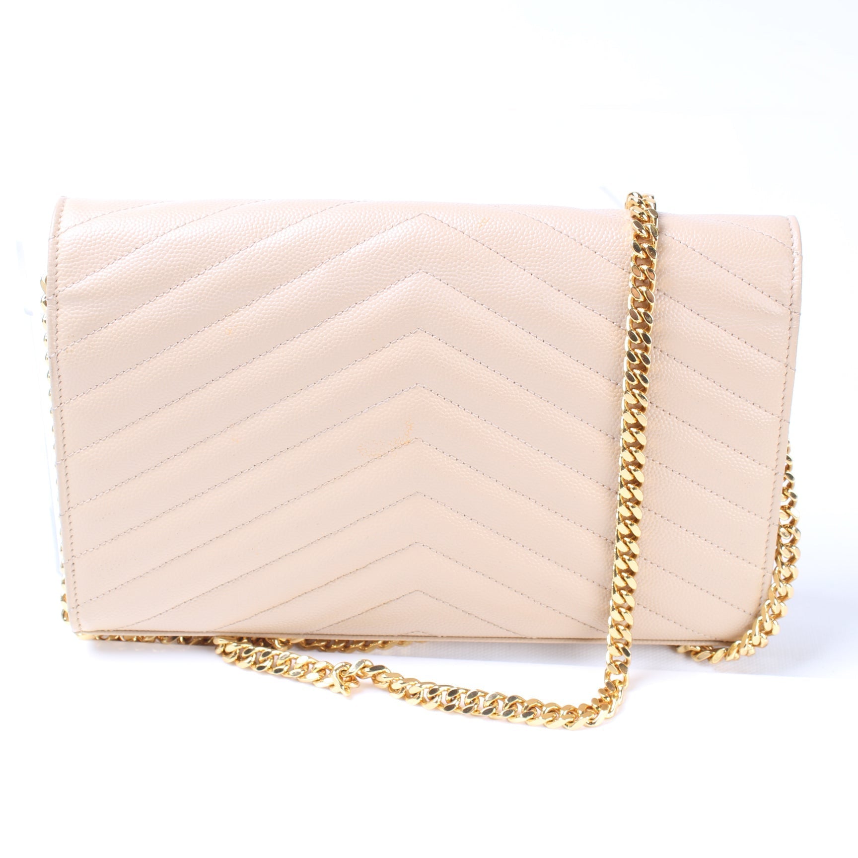 YSL Saint Laurent Grain De Wallet Bag Chain Travel Bag Chain Wallet 1