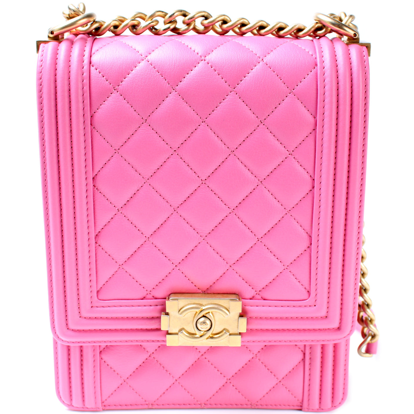 Chanel Boy North South Flap 27M Handbag