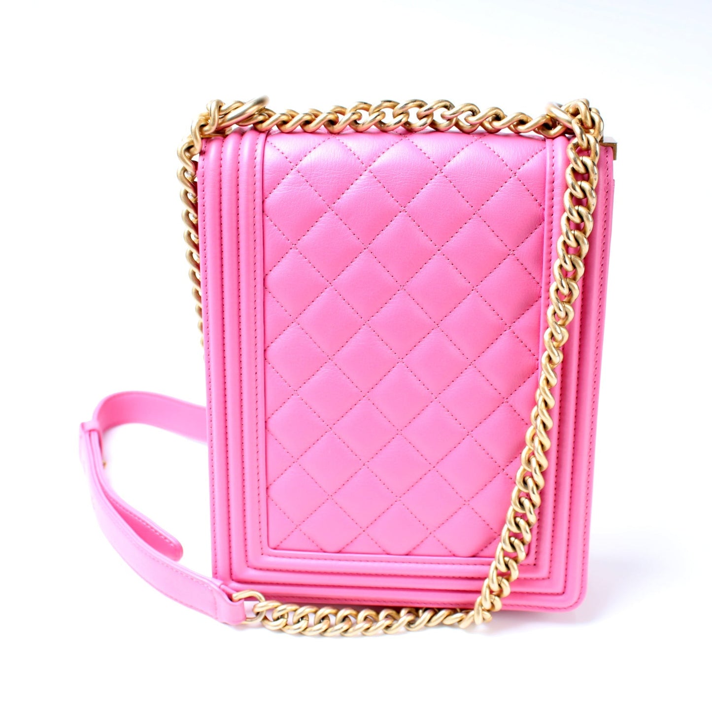 Chanel Boy North South Flap 27M Handbag