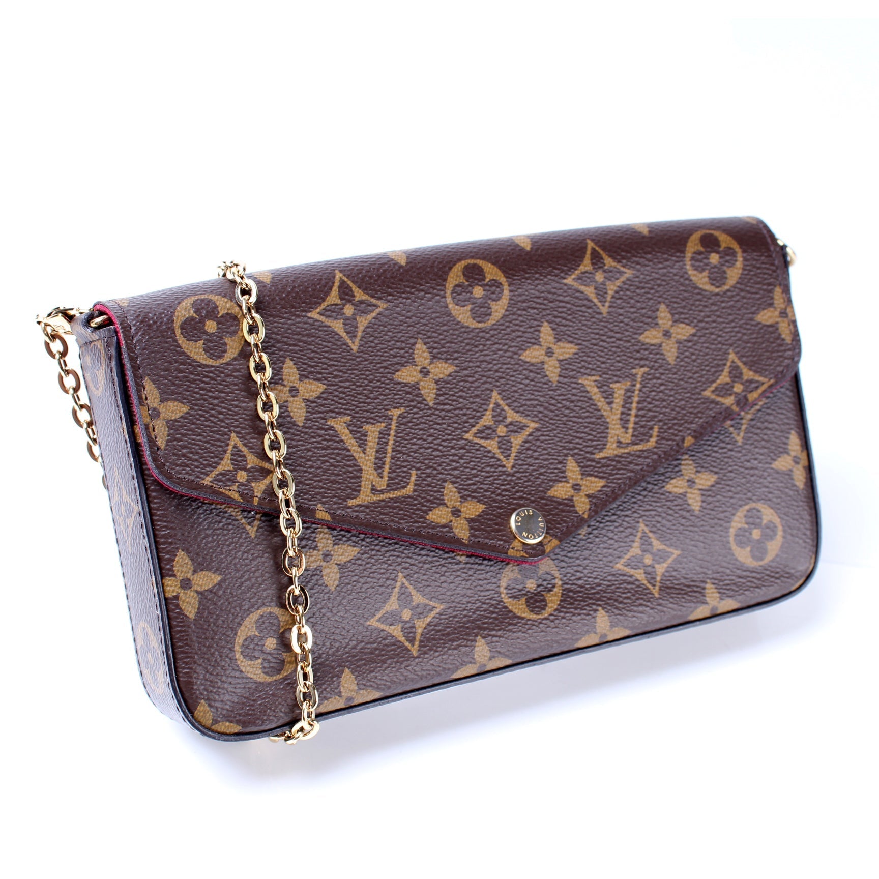 Louis Vuitton Pochette Felice Monogram Clutch Bag