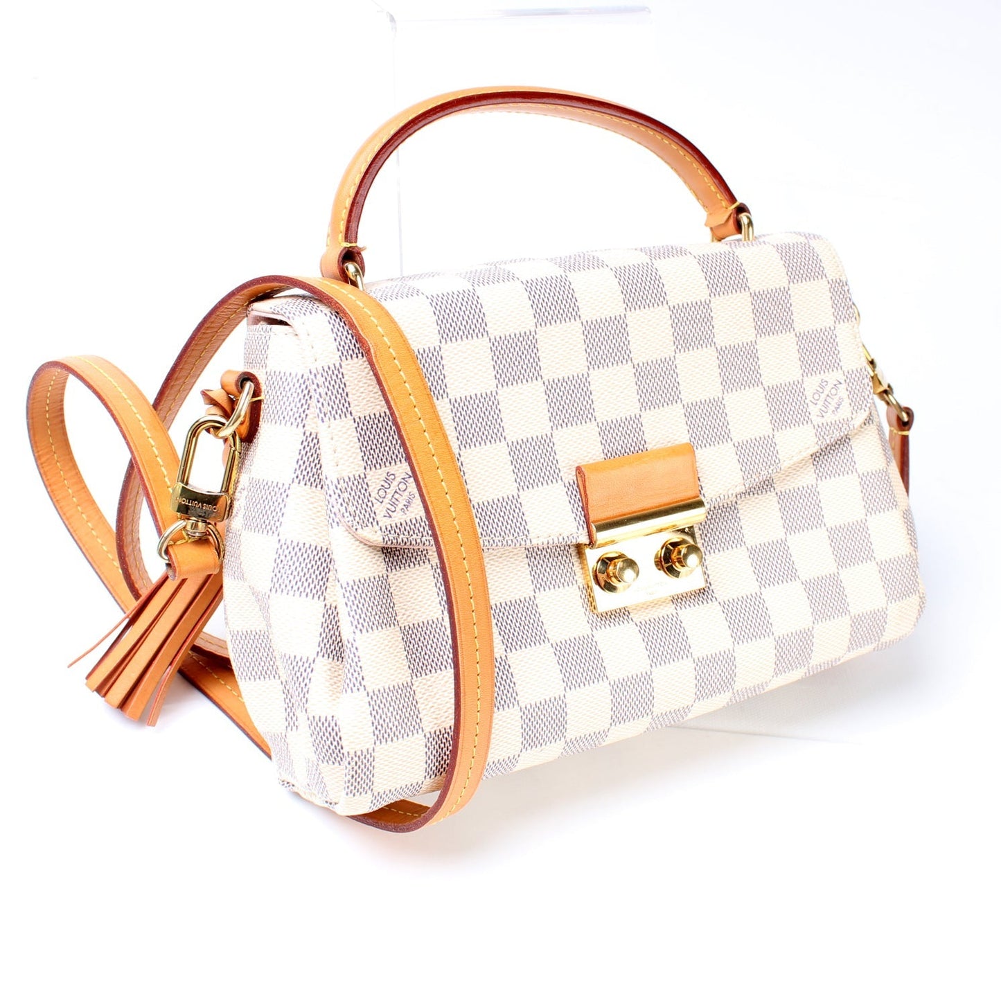 Louis Vuitton Croisette Azur Damier Handbag Azur 6