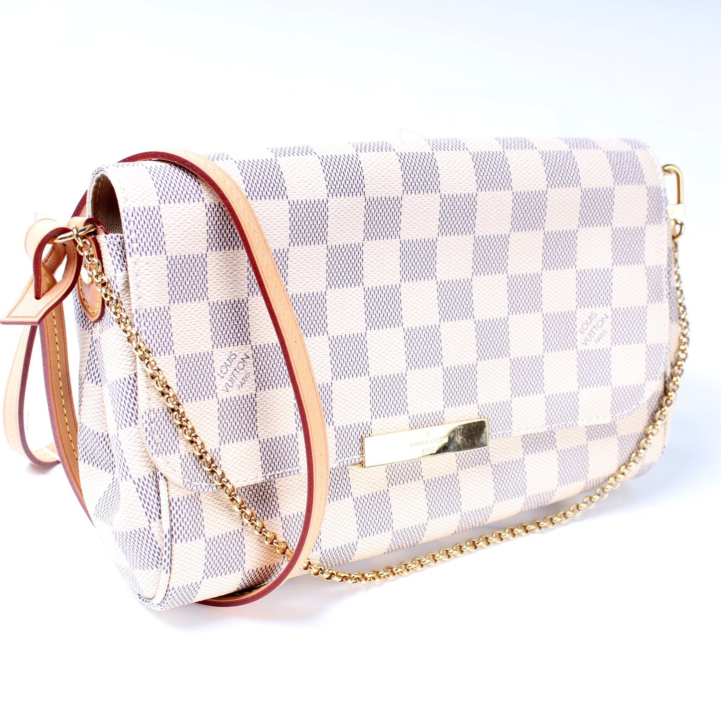 Louis Vuitton Favorite MM Azur Damier Handbag Azur 9