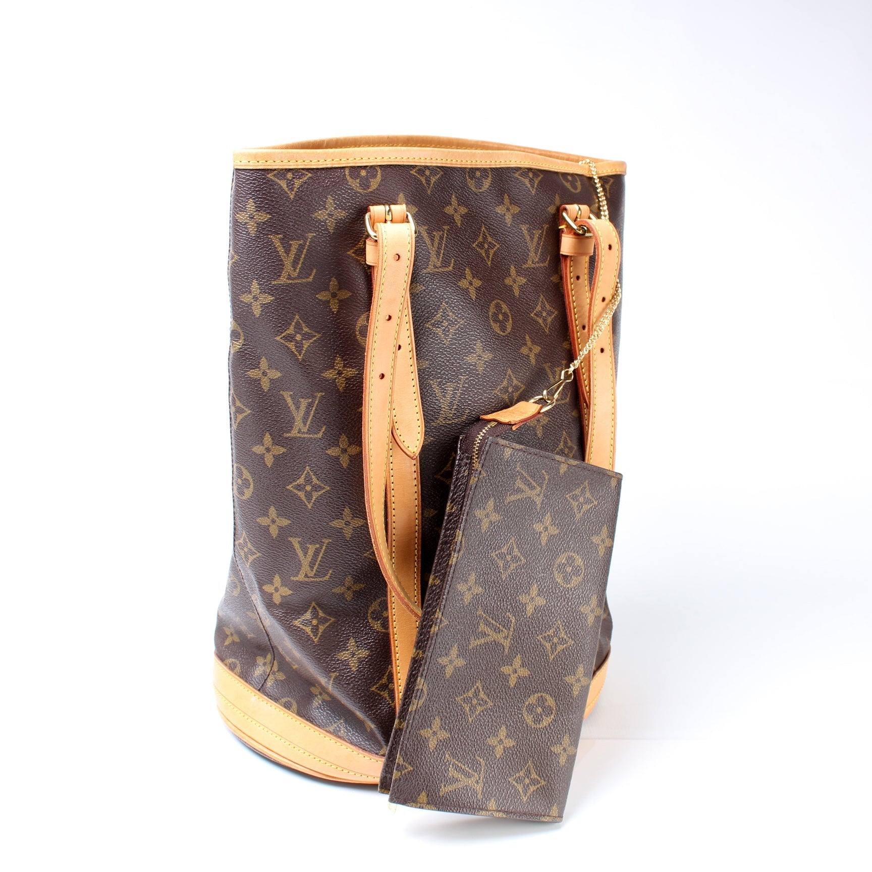 Louis Vuitton Bucket GM w Monogram Bucket Bag