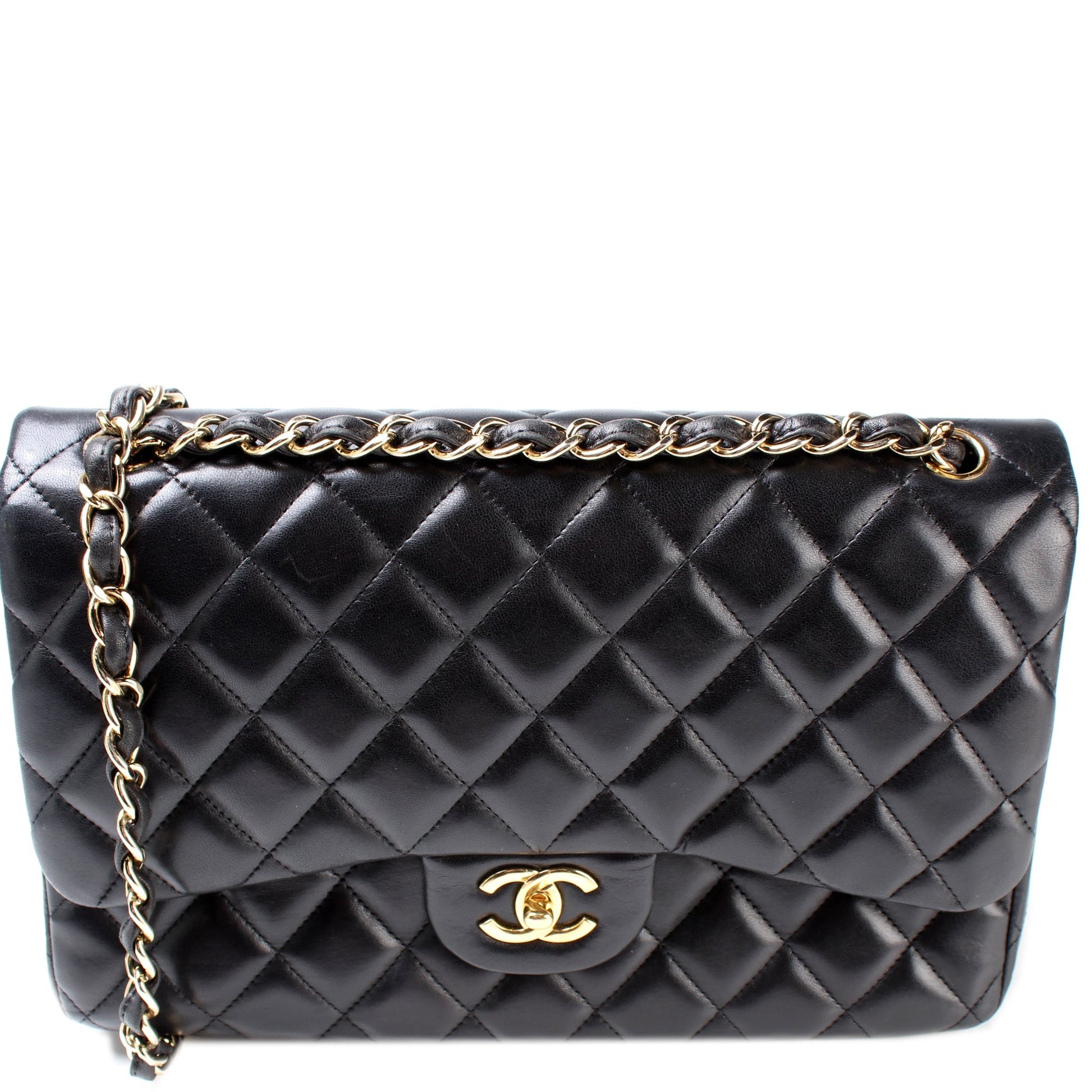 Chanel Classic Flap Jumbo Lambskin 15M Handbag