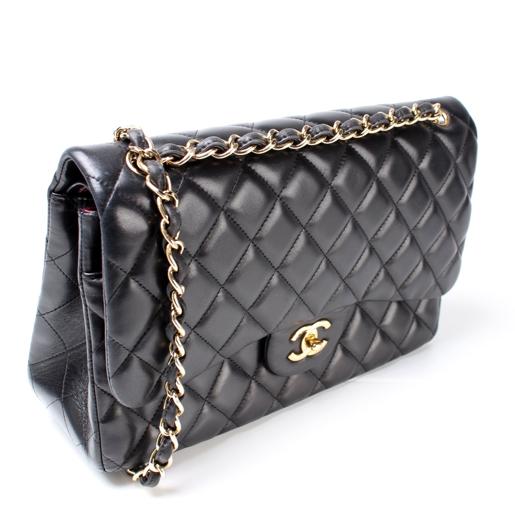 Chanel Classic Flap Jumbo Lambskin 15M Handbag
