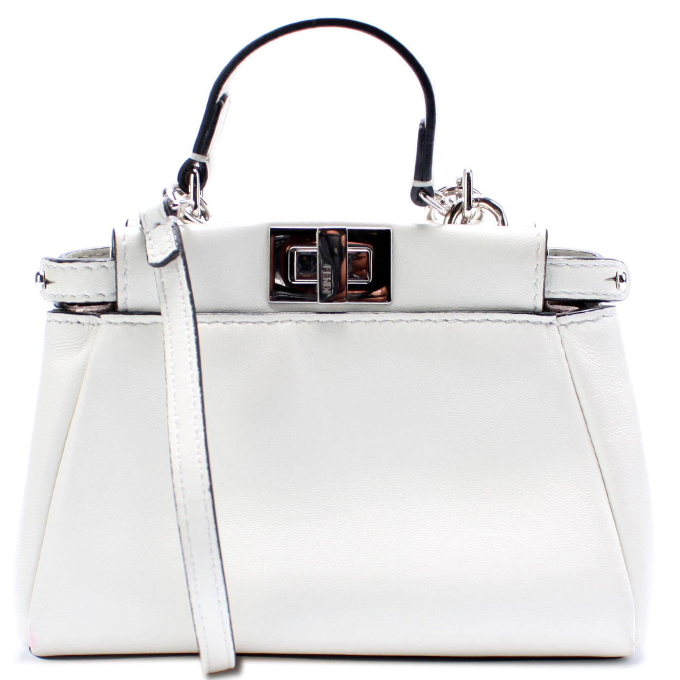 Fendi Peekaboo Bag Leather Micro Travel Bag