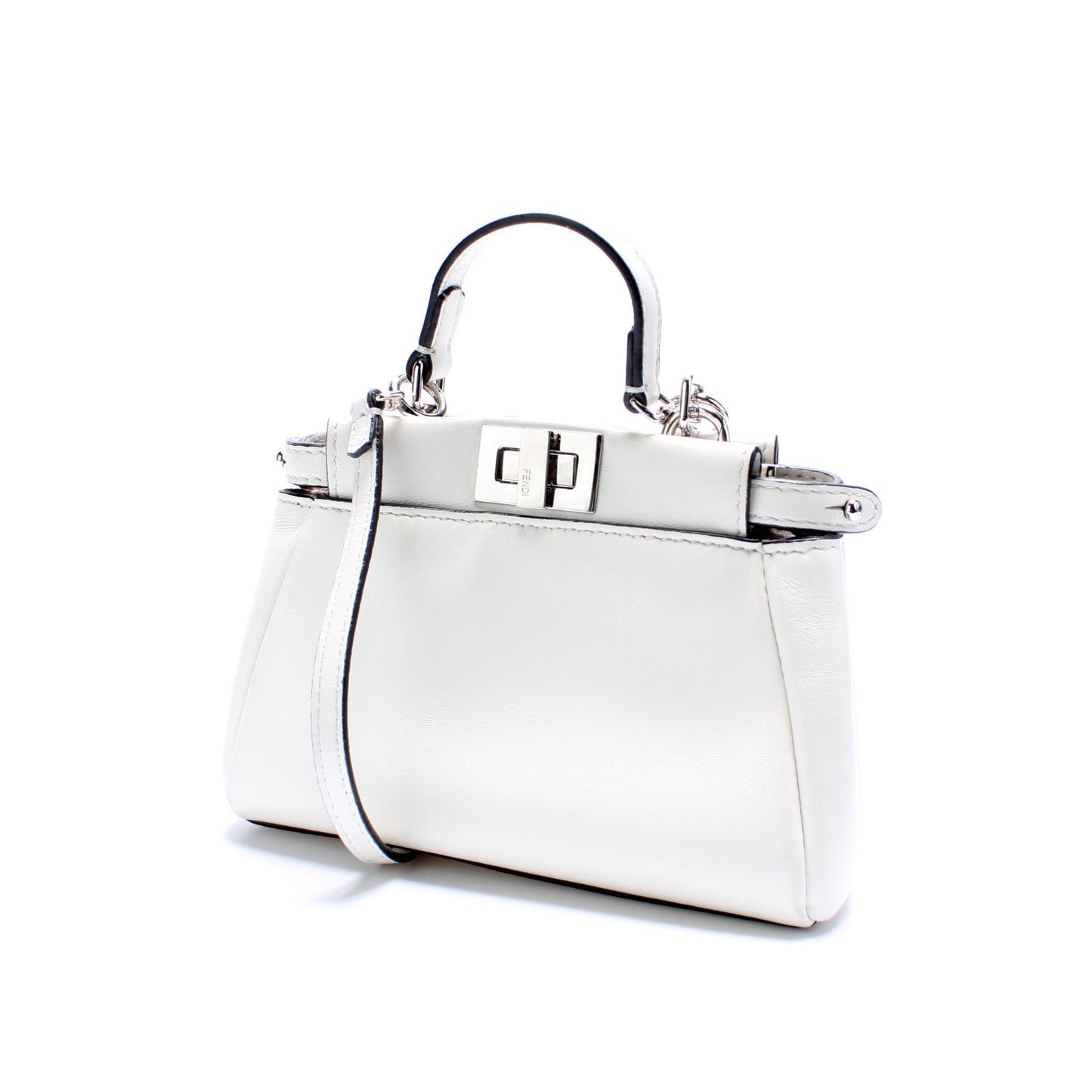 Fendi Peekaboo Bag Leather Micro Travel Bag