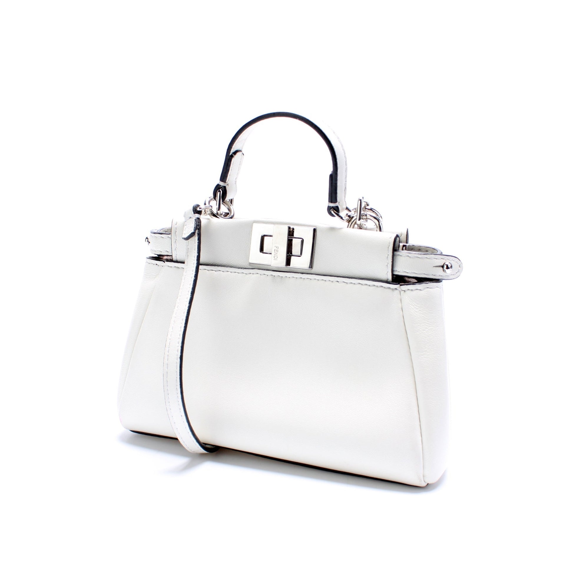 Fendi Peekaboo Bag Leather Micro Travel Bag