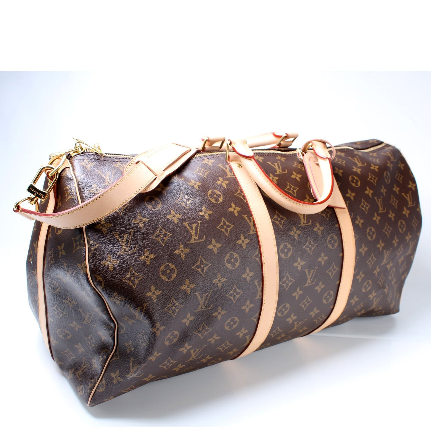 Louis Vuitton Keepall 55 Bandouliere Monogram Travel Bag Monogram 29