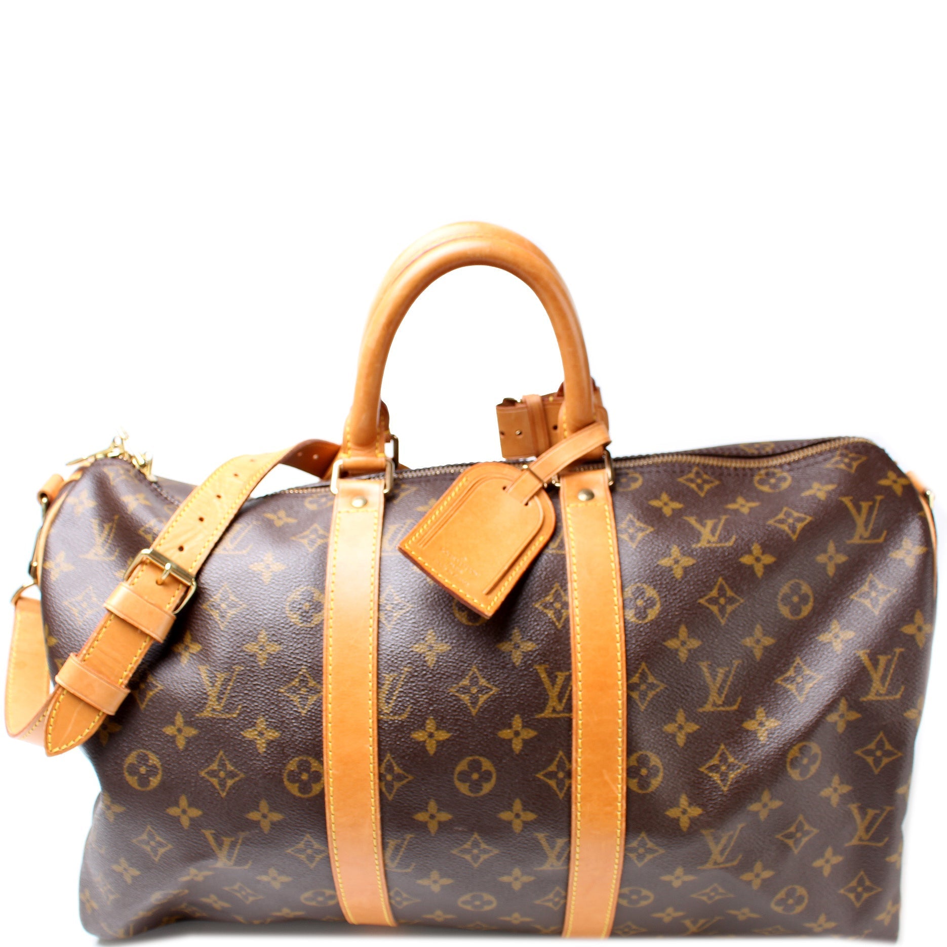 Louis Vuitton Keepall Bandouliere 45 Monogram Travel Bag