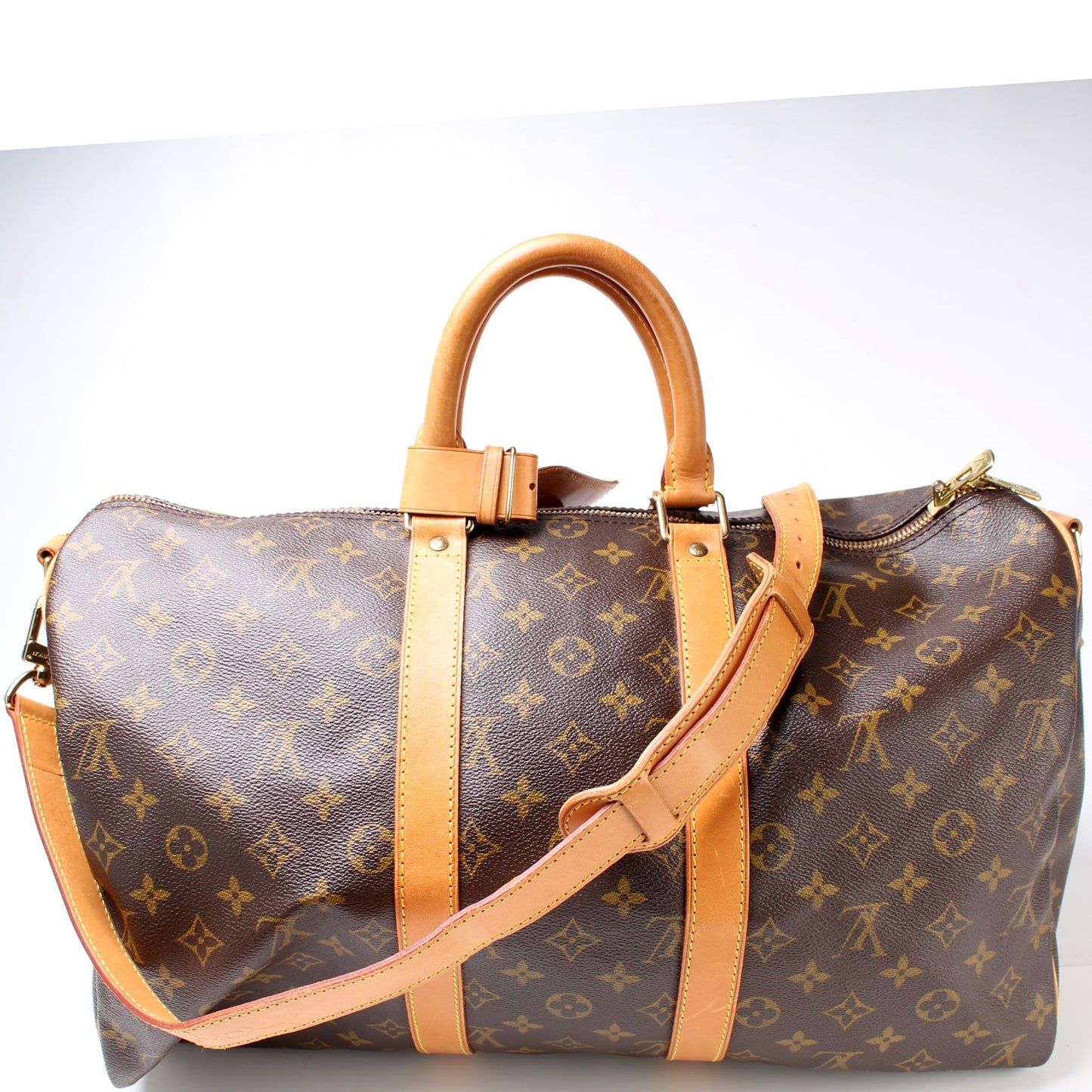 Louis Vuitton Keepall Bandouliere 45 Monogram Travel Bag