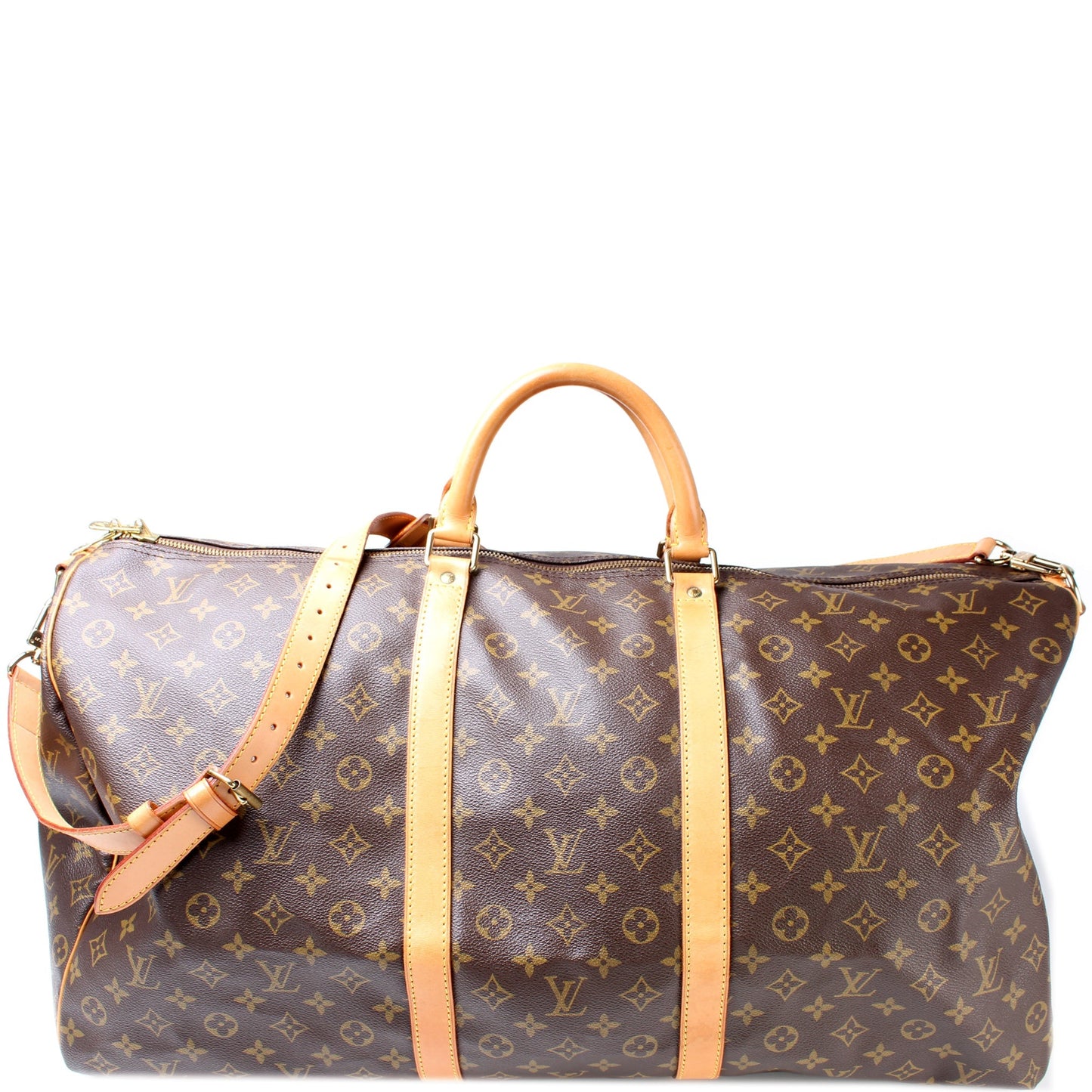 Louis Vuitton Keepall 60 Bandouliere Monogram Travel Bag Monogram 32