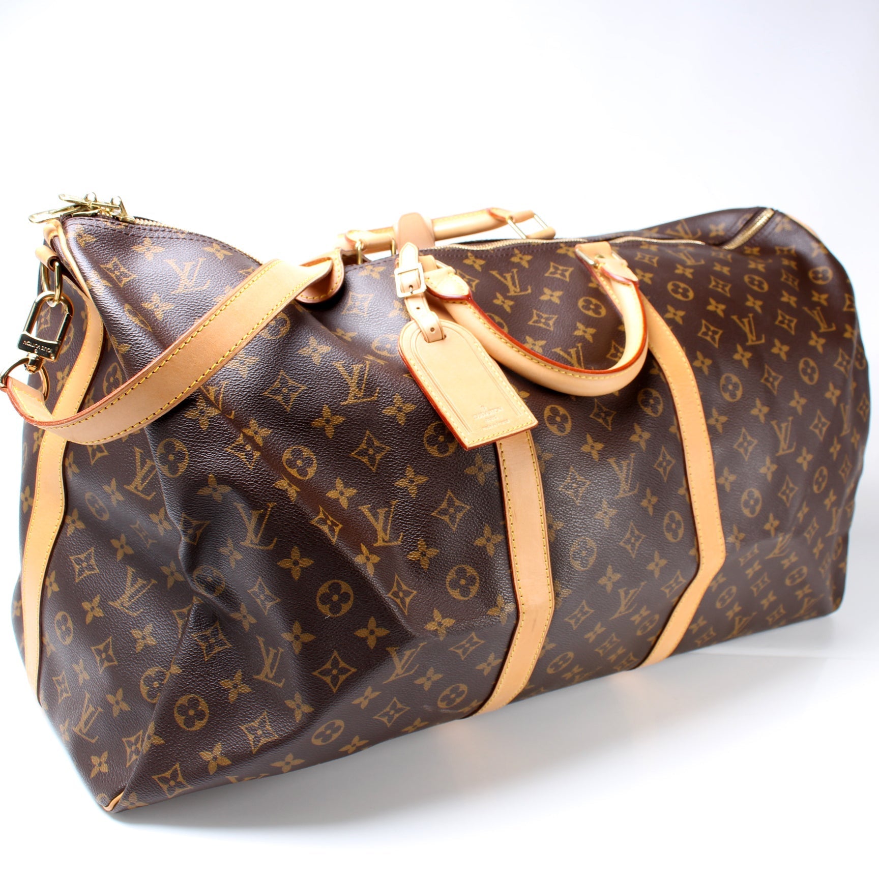 Louis Vuitton Keepall 60 Bandouliere Monogram Travel Bag Monogram 31