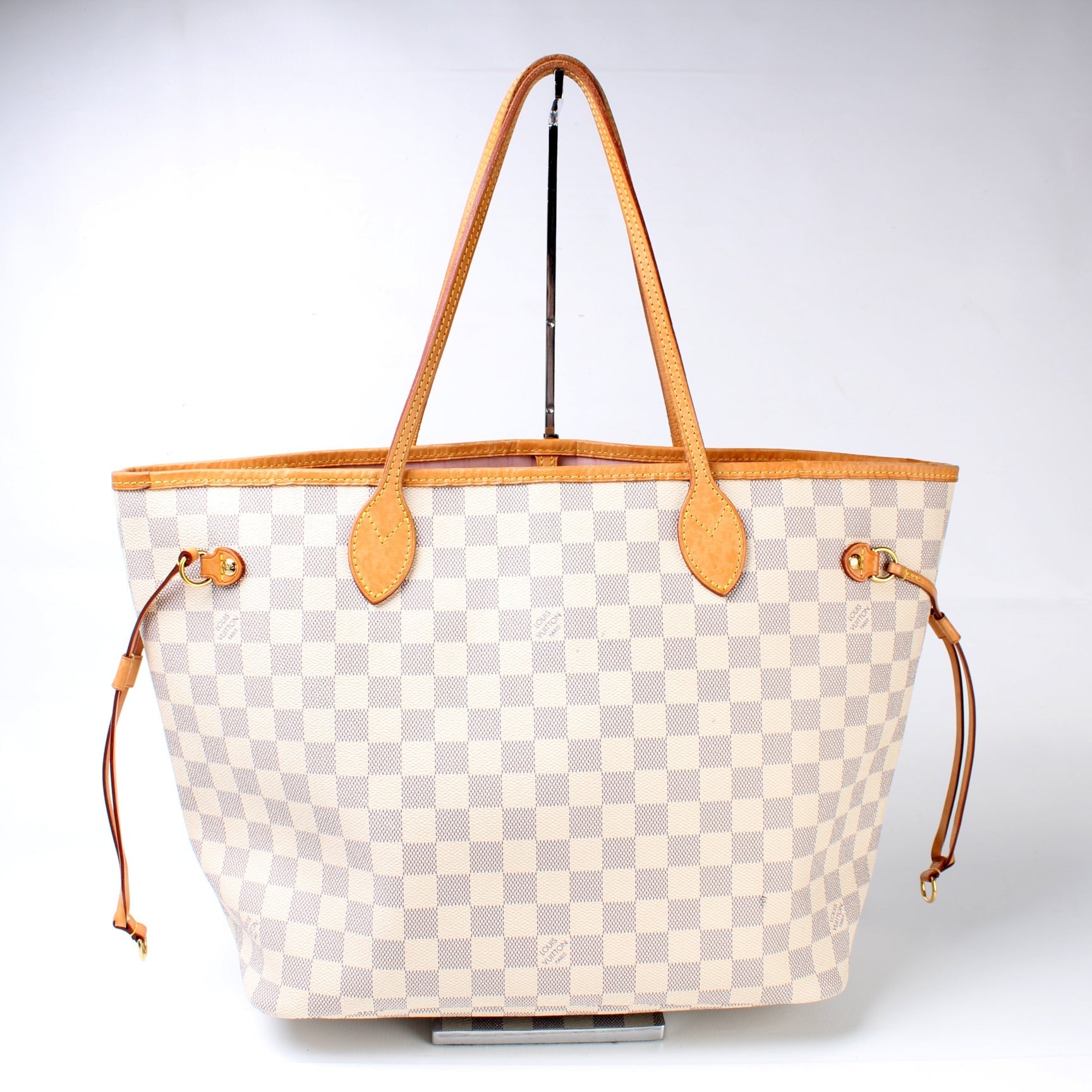 Louis Vuitton Neverfull MM Azur Damier Tote Bag Azur 83