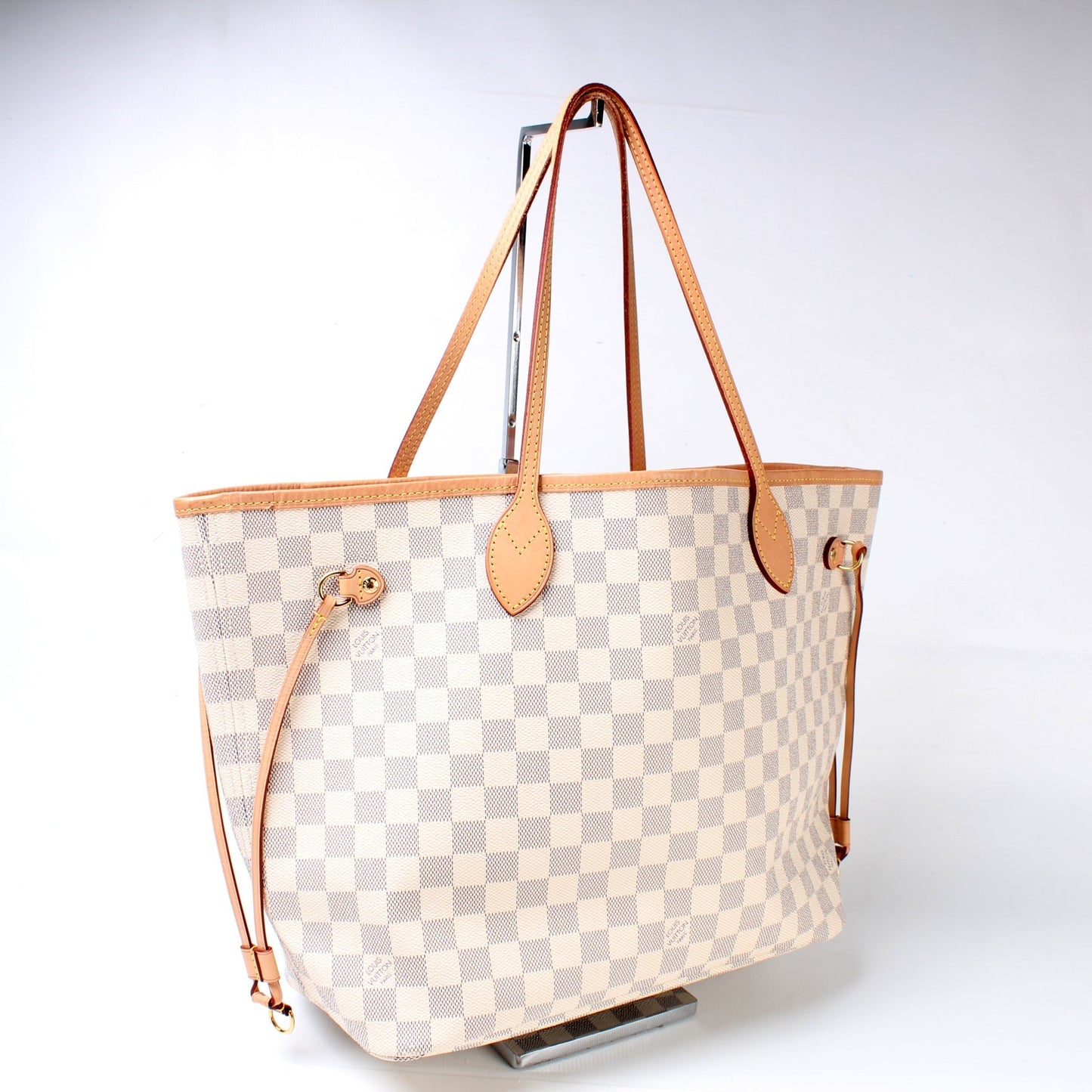 Louis Vuitton Neverfull MM Azur Damier Tote Bag Azur 84