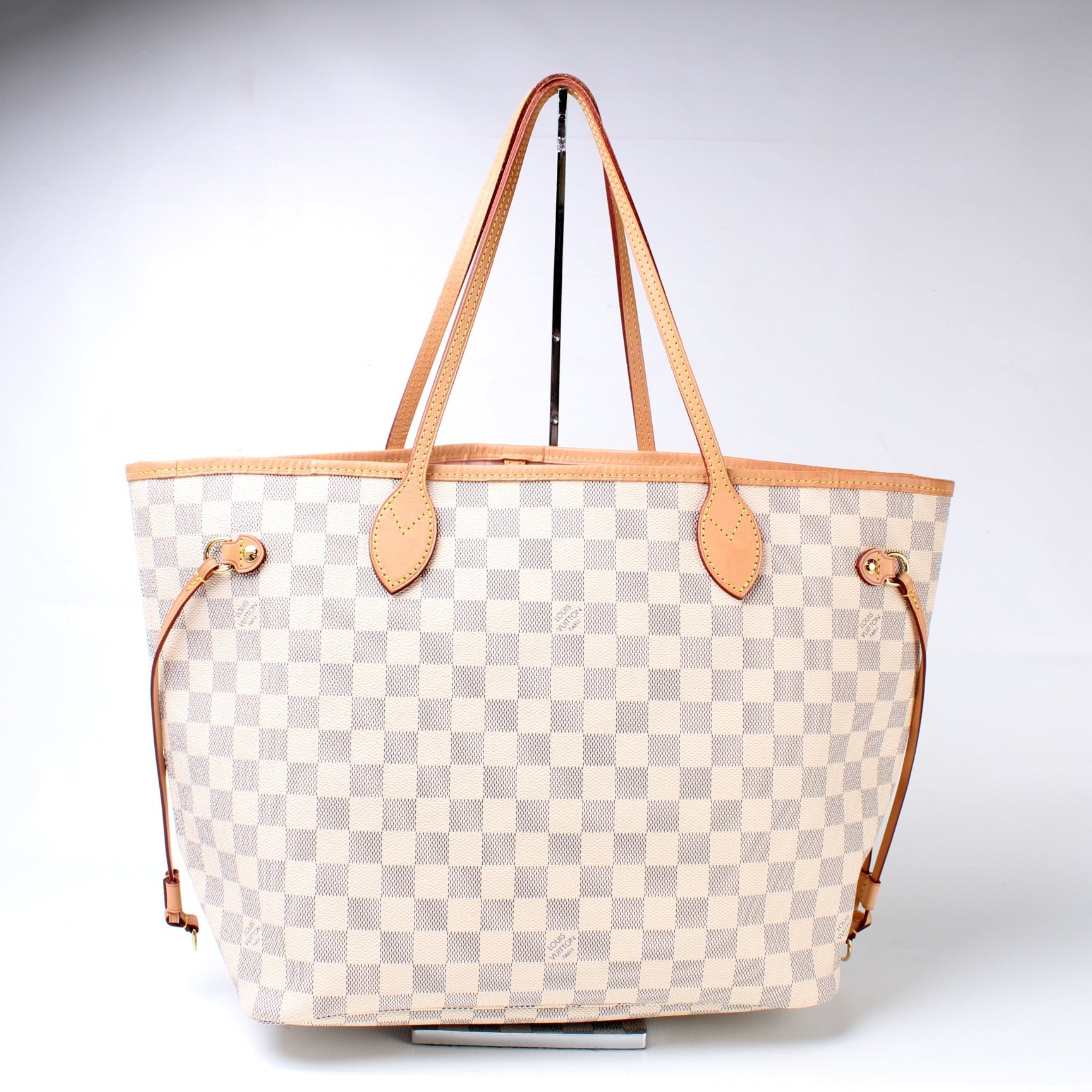 Louis Vuitton Neverfull MM Azur Damier Tote Bag Azur 84