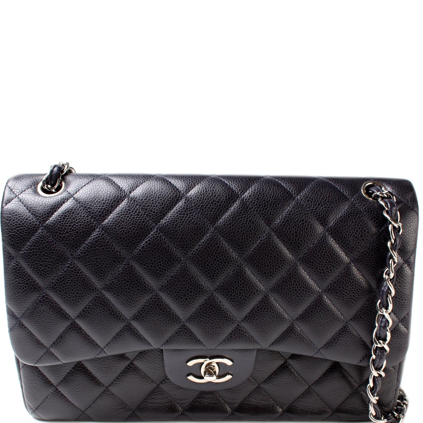 Chanel Classic Flap Jumbo Caviar 17-20M -ON Handbag