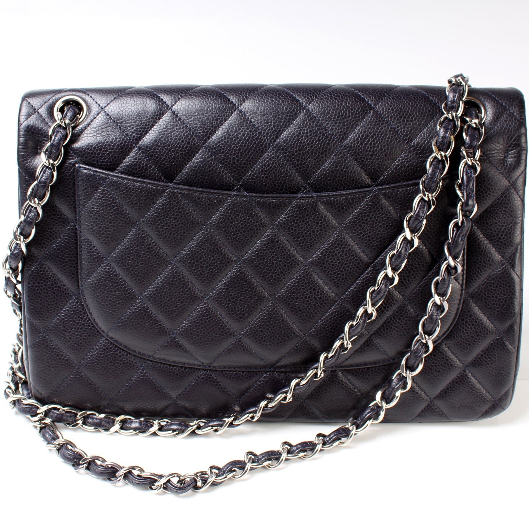 Chanel Classic Flap Jumbo Caviar 17-20M -ON Handbag