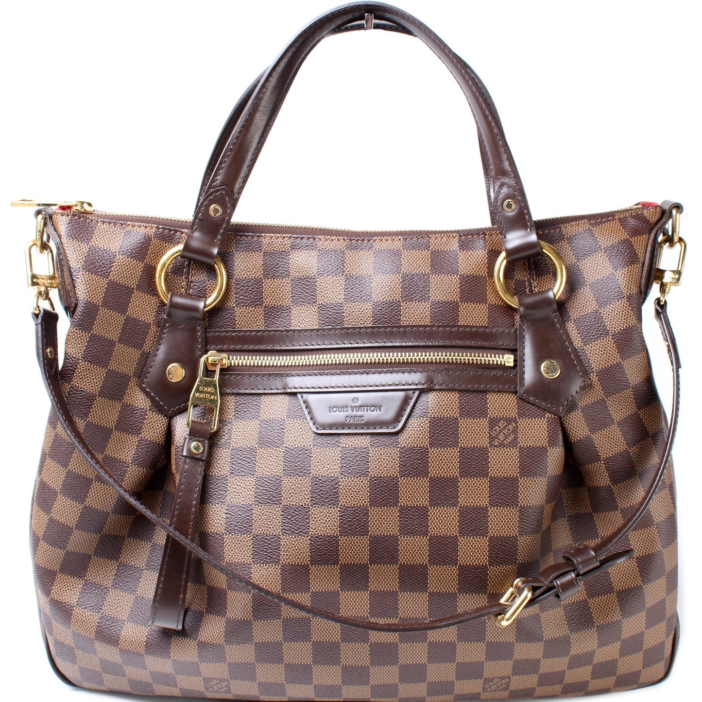 Louis Vuitton Evora MM Ebene Damier Handbag Ebene 9