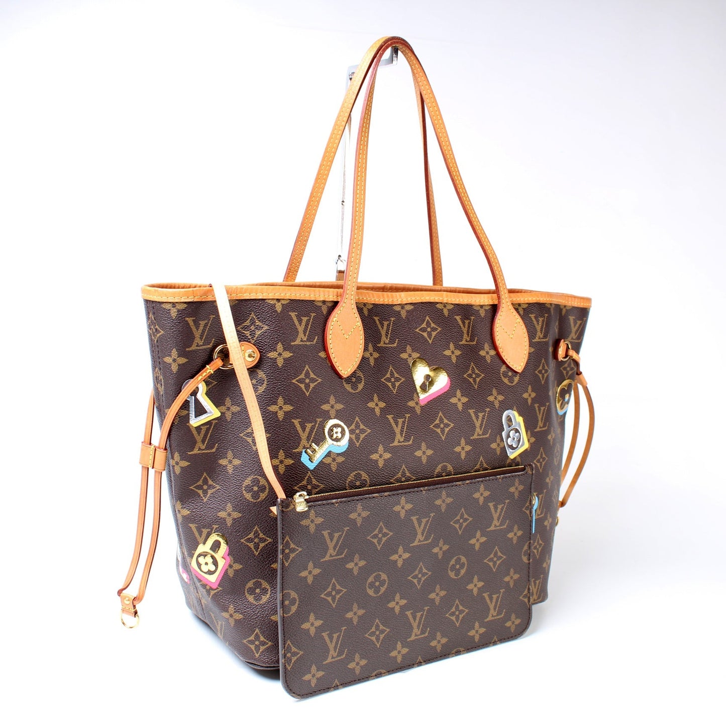 Louis Vuitton Neverfull MM Lovelock w Wallet Case Wallet 1