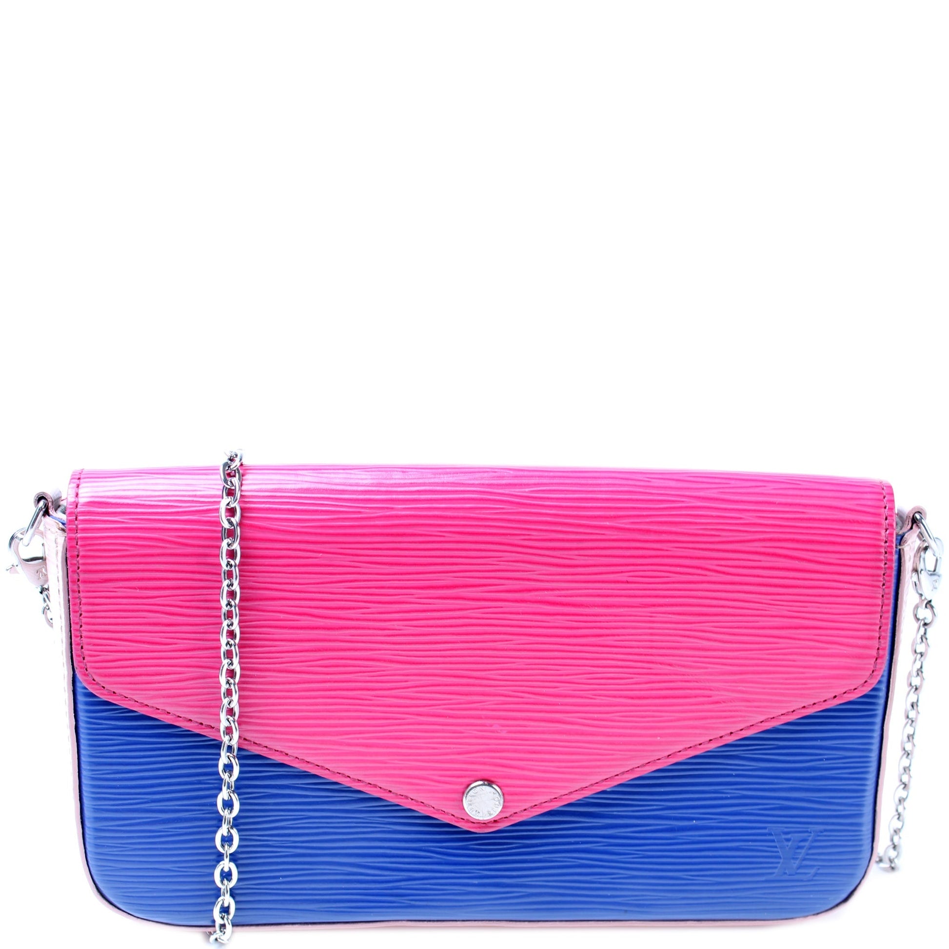 Louis Vuitton Pochette Felicie Epi Clutch Bag Epi 9