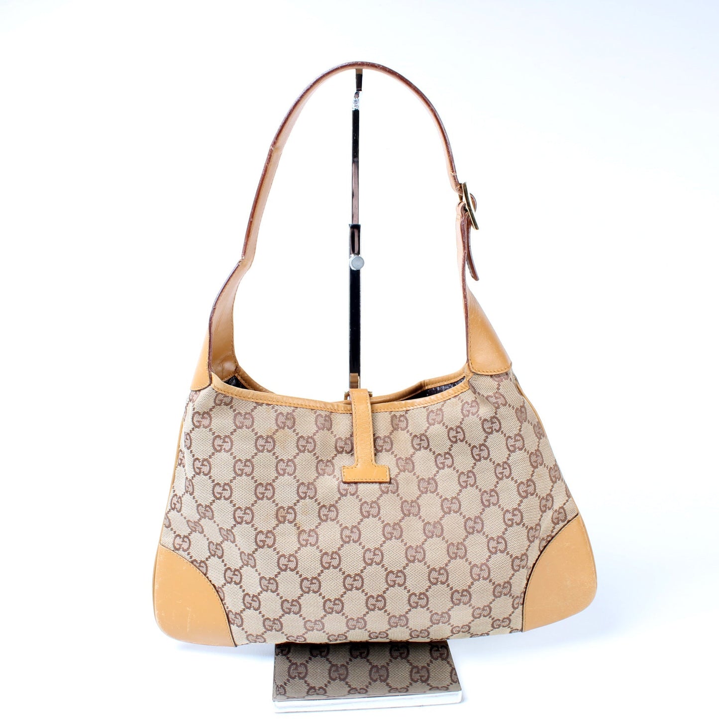 Gucci 001. GG Jackie Canvas Shoulder Bag