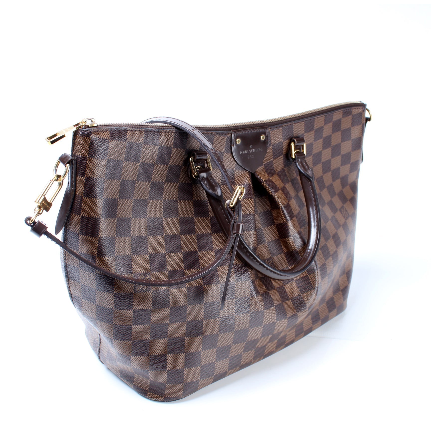 Louis Vuitton Siena Ebene GM Damier Handbag